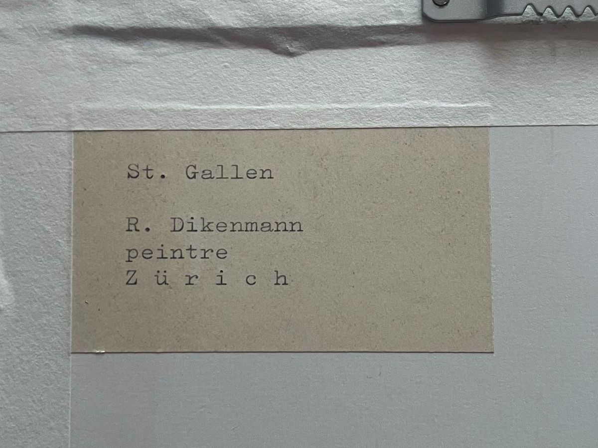 Incisioni: Stich vom  R. Dikenmann - St. Gallen – Usato da Rorschach venduto da Spektar 3