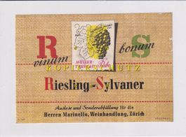 Etikette für Wein - Riesling-Sylvaner /bd