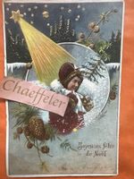 Antike Weihnachtspostkarte, gelaufen 1905