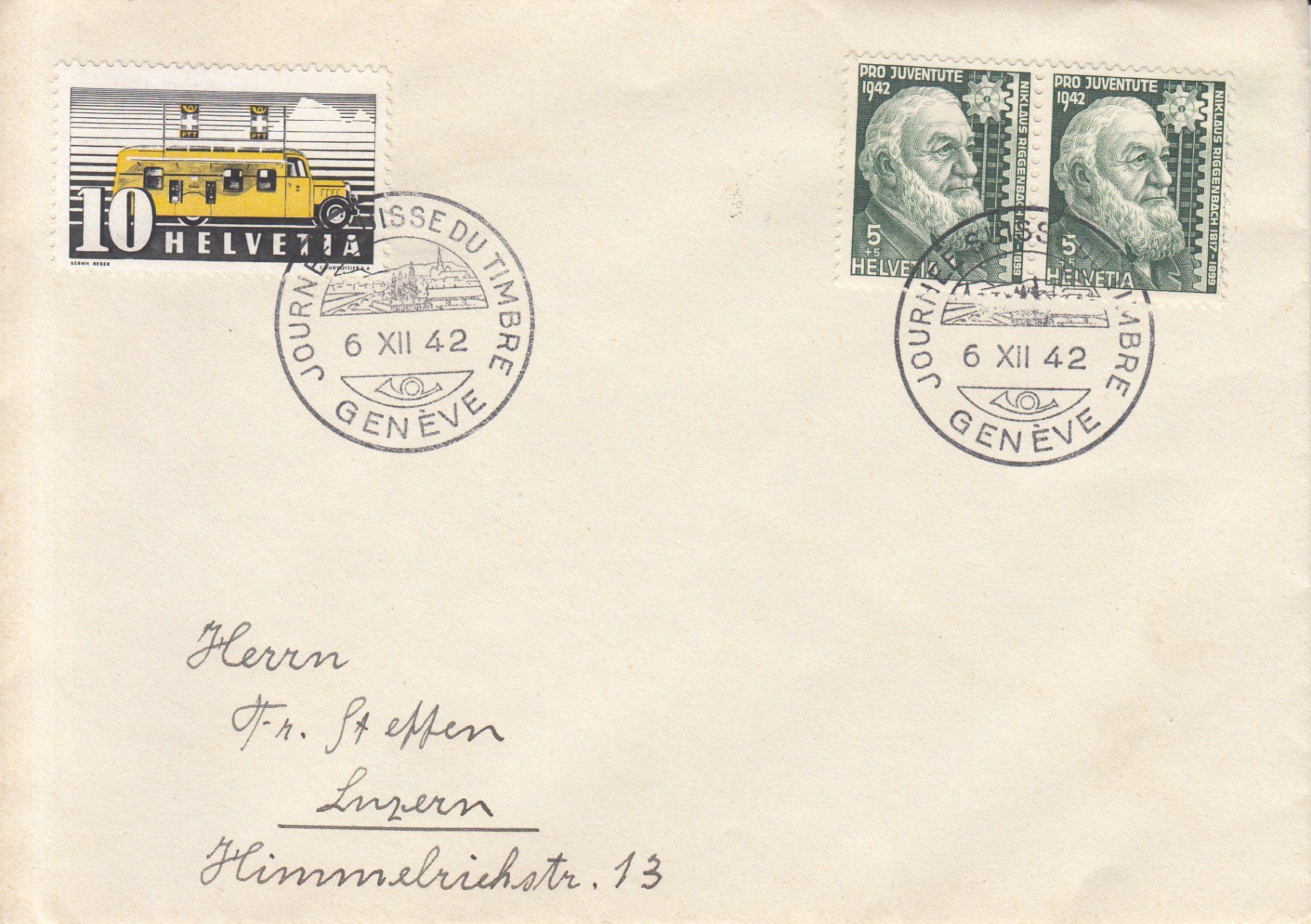 Tutti i francobolli: Sonderstempel S. 239 TdB Genève 1942 – Usato da Bürglen TG venduto da StampGraf