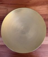 Grosse goldene Dekoplatte, Durchmesser 48cm, neuwertig
