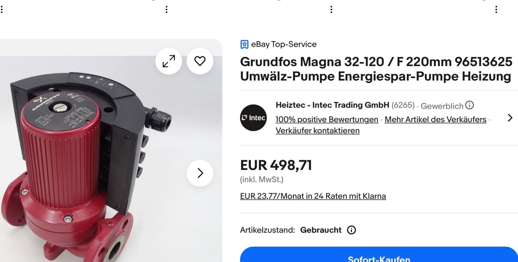 Grundfos Riscaldamento: Grundfos pumpe – Usato da Bienne venduto da Daniel_Schader 2