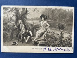 Alte Ansichtskarte Liebespaar, Genève Genf 1902, gestempelt