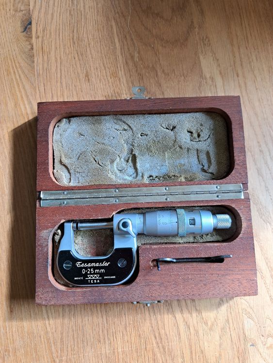 Tesa Master Mikrometer 0-25mm in Originalverpackung (Gebraucht) in ...