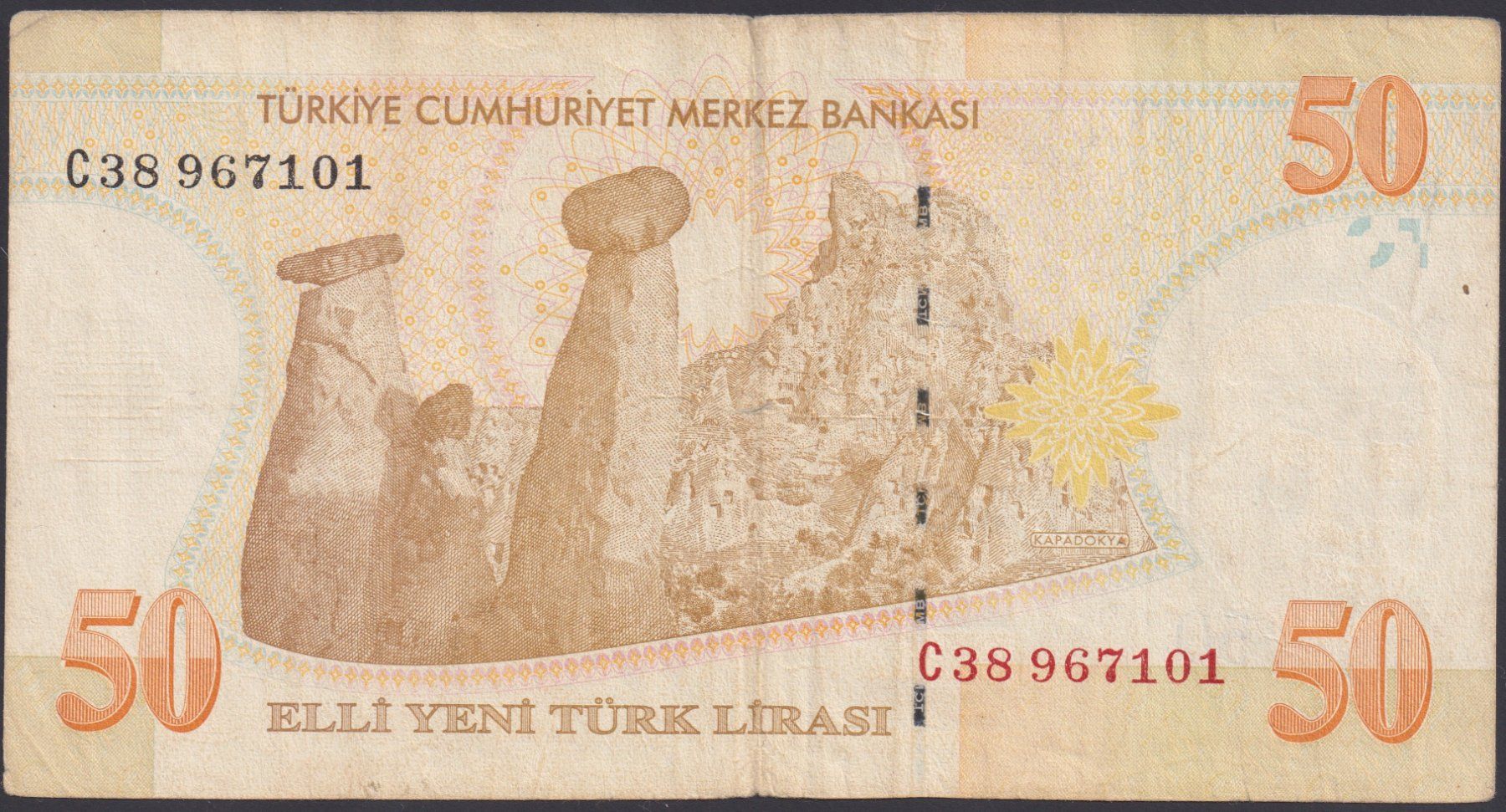 Banconote: Türkei 50 Lira 2005 – Usato da Brugg AG venduto da banknoten_muesli 1