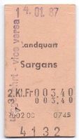 Billette Landquart - Sargans