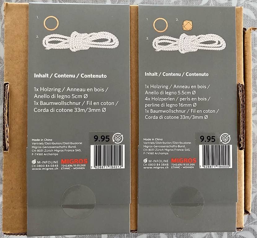 Toutes les décorations: Kits de suspensions en macramé – Neuf avec emballage d'origine à Le Crêt-p-Semsales par staglione69 1