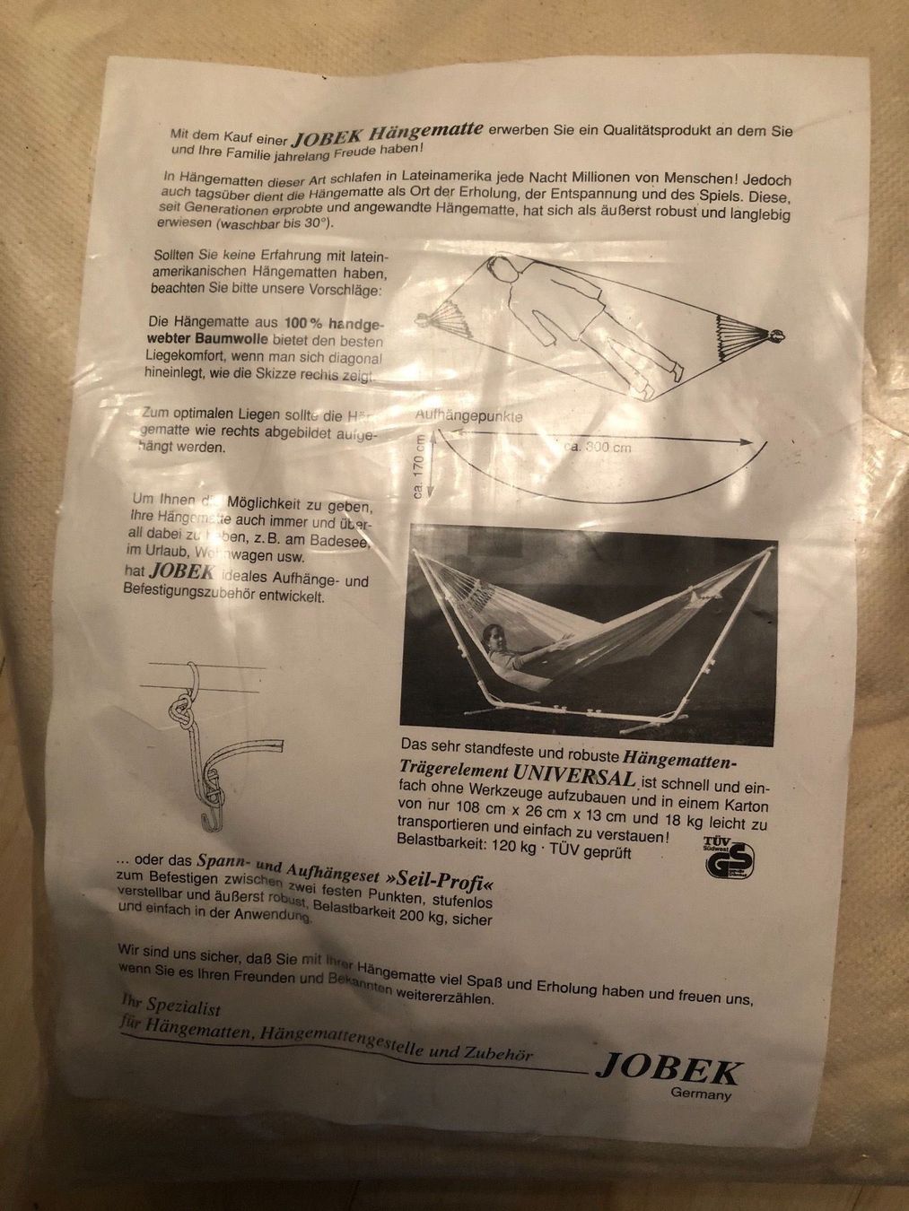 Hängematten: Hängematte COPACABANA.Neu.100% Baumwolle – Neu und originalverpackt aus Wald ZH von mlnt 3