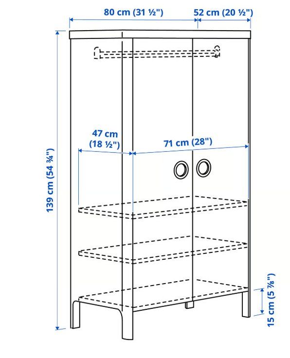 Ikea Armadi: IKEA BUSUNGE armoire enfant – Nuovo e nell'imballaggio originale da Riddes venduto da IKEA_Riddes 1