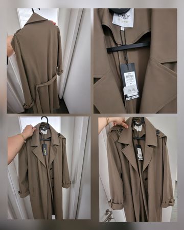 Neuer ONLY trenchcoat, Grösse XL, Khaki Trenchcoat Stil!