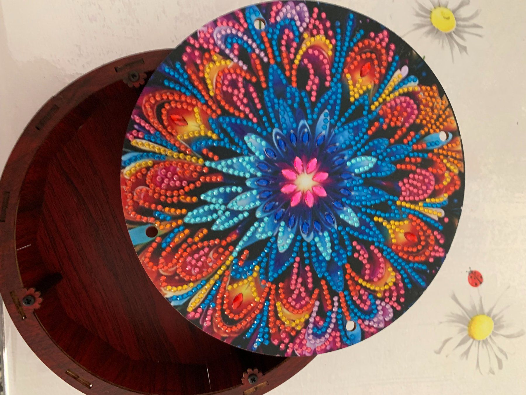 Altro per la casa: Mandala Schmuckschatulle / Dose - Handarbeit - Unikat – Nuovo e nell'imballaggio originale da Niederwangen BE venduto da gerberso 1