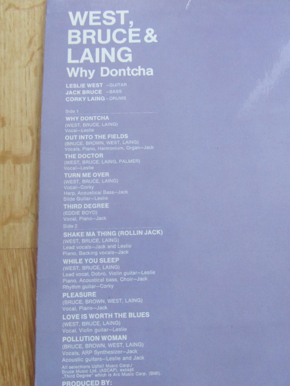 Dischi in vinile: West, Bruce & Laing - Why Dontcha,   Blues-Rock LP – Usato da Seengen venduto da mikelele 4