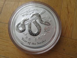 Münze Australien Lunar II Serie Schlange 5 Oz Silber 2013