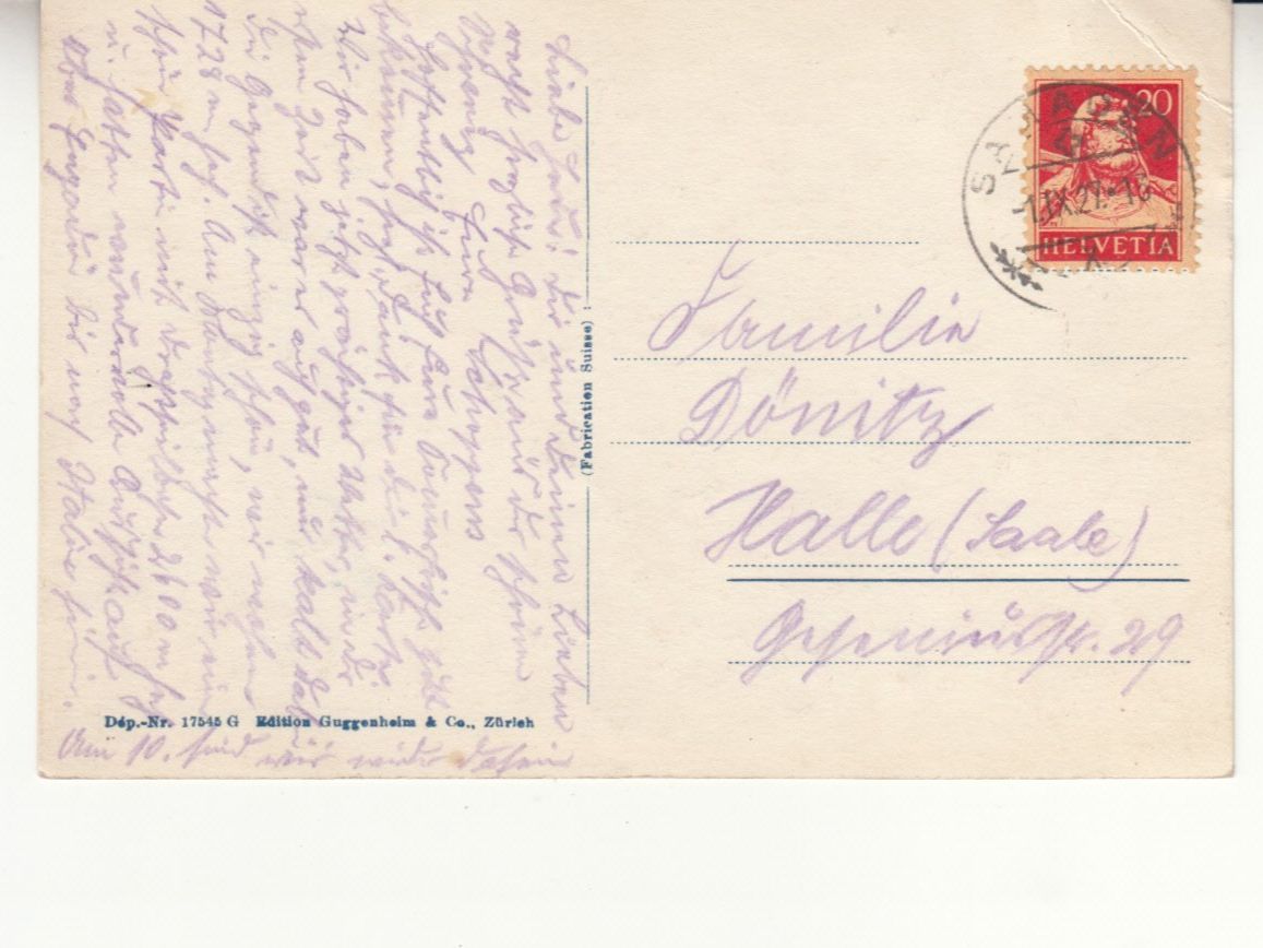Cartes postales: Samaden 1927 – D'occasion à Bürglen TG par StampGraf 1
