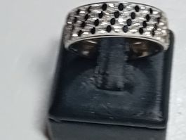 ring edelsthal mit kristall,,,glanzig