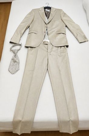 Wilvorst Hochzeitsanzug Komplettset – Beige