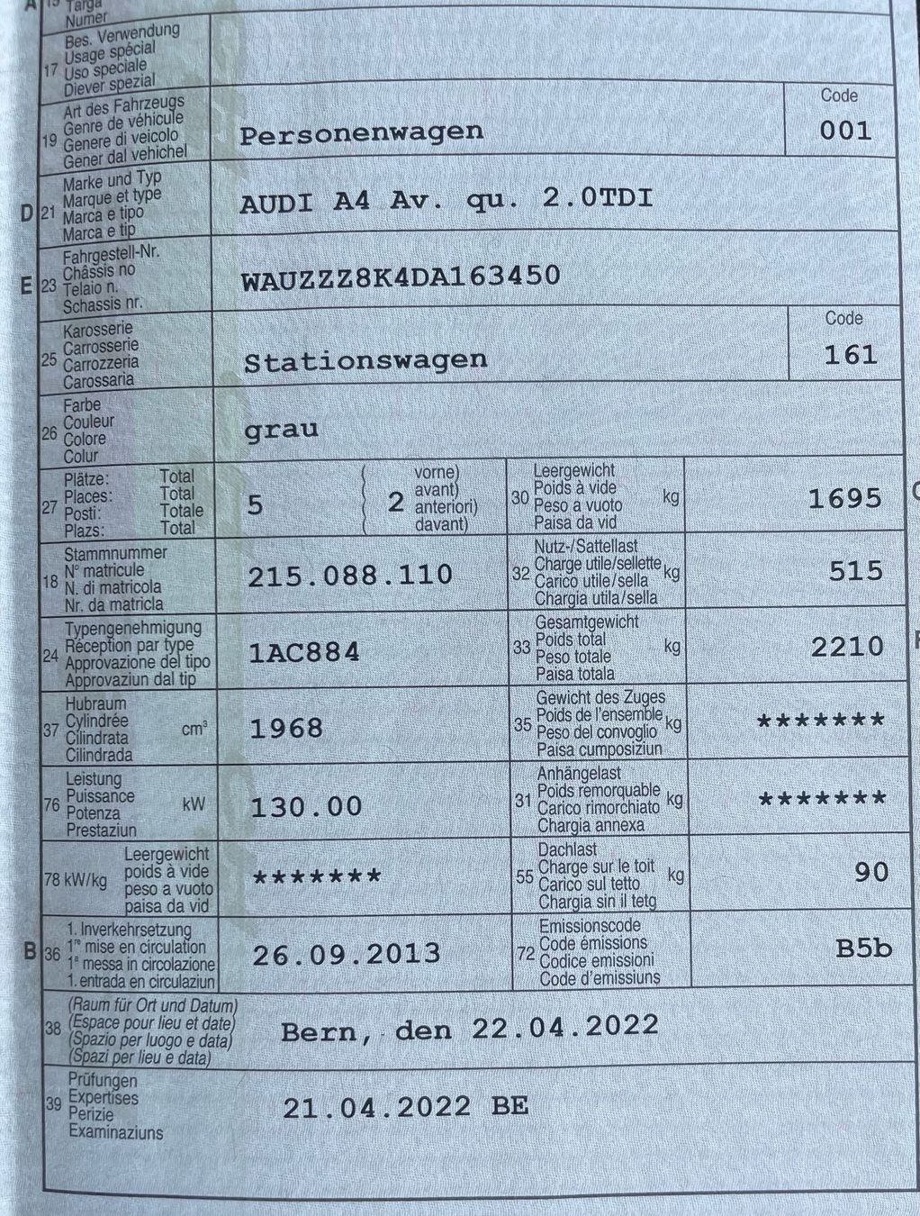 Audi Automobili: Audi A4 Avant Quattro 2.0 TDI – Usato da Kirchlindach venduto da Rainer_Zufall_3 2
