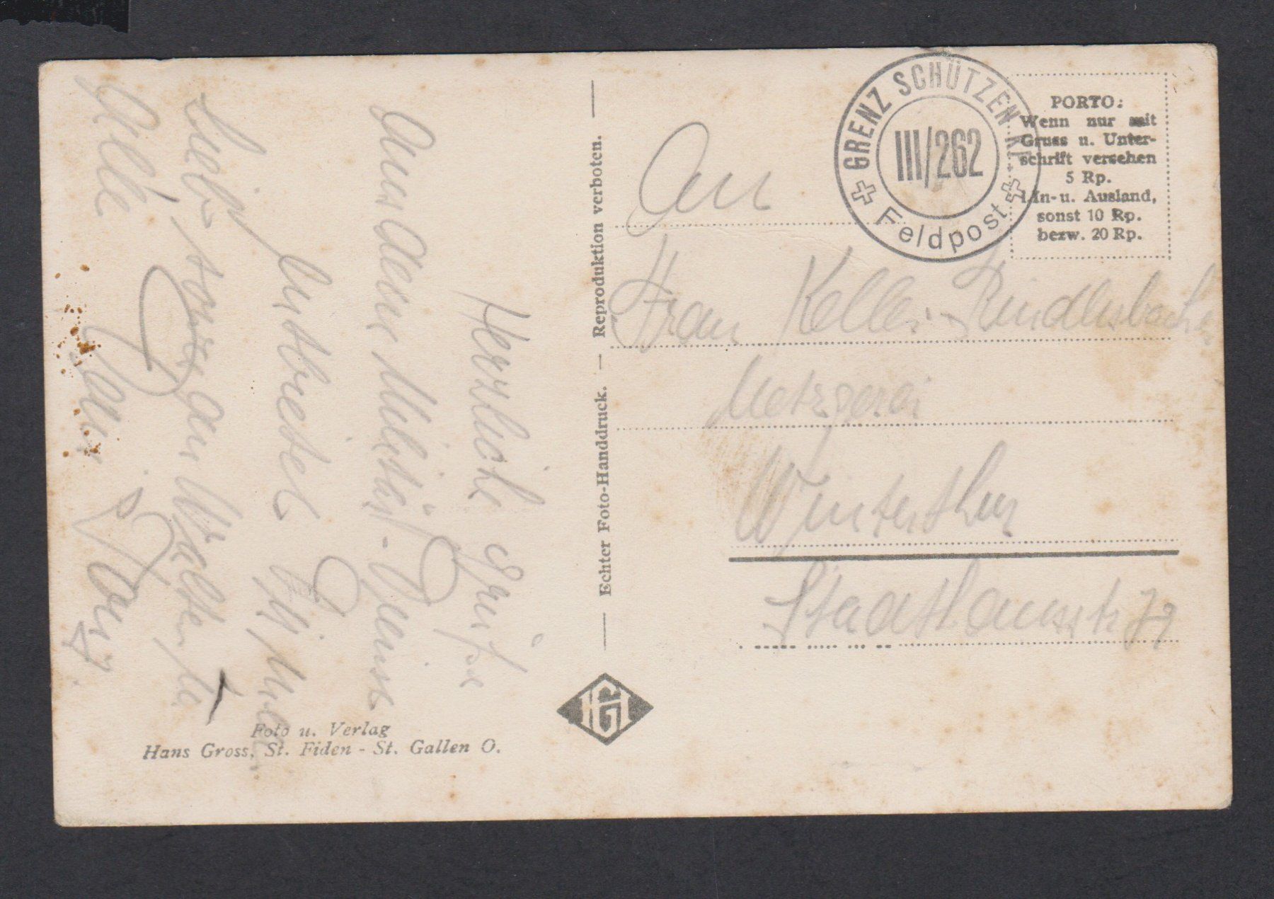 Cartoline postali: Stammheim  ZH   -   alte Ansichtskarte gest. – Usato da Vitznau venduto da Ropaku 1