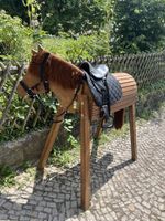 Holzpferd, benutzt, war nie Draussen!