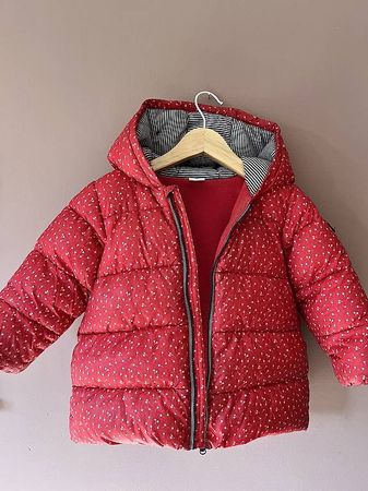 Petit Bateau Mädchen Winterjacke 24M / 86 rot