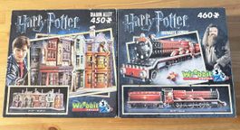 Harry Potter 3D Puzzle Set, 450 & 460 Teile