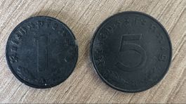 1942 1 und 5 REICHSPFENNIG