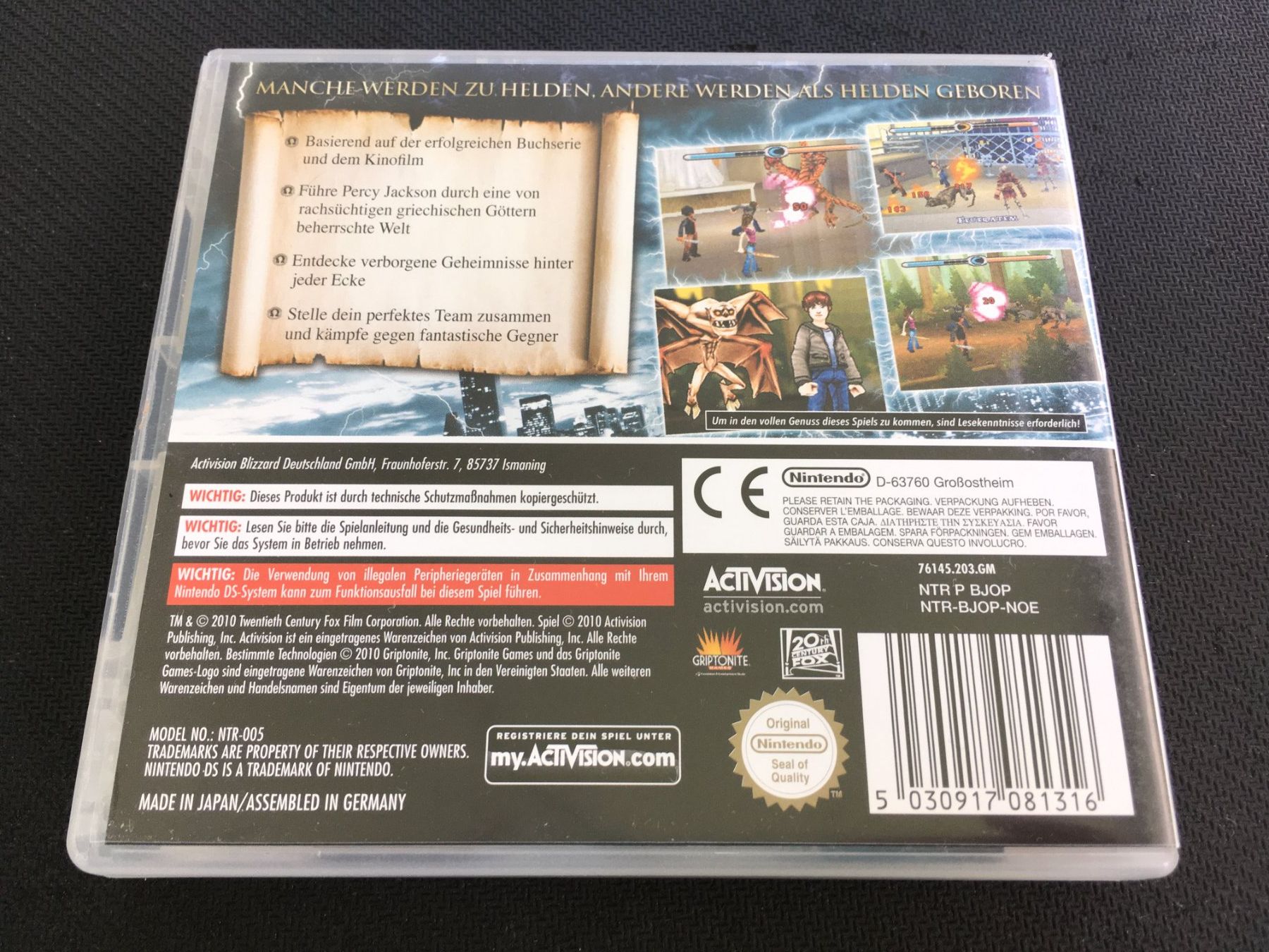 Nintendo Giochi: Percy Jackson - Diebe im Olymp - Nintendo DS – Usato da St.Gallen venduto da Punktchen01 1