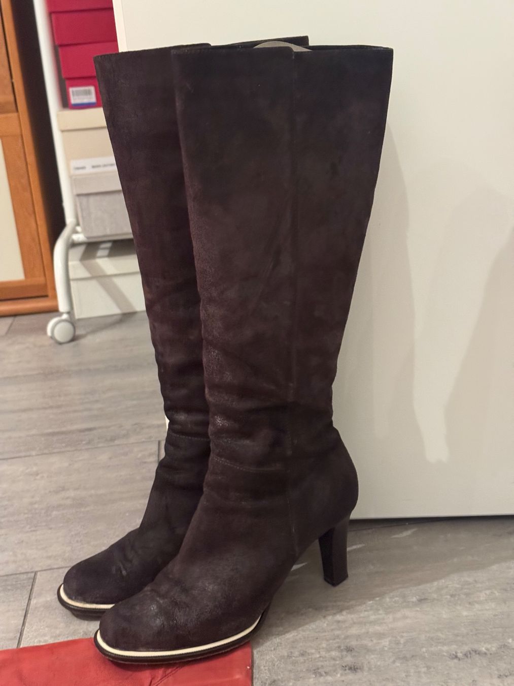 Scarpe da donna: Pollini stivali in camoscio – Usato da Taverne venduto da Sacha1971 1