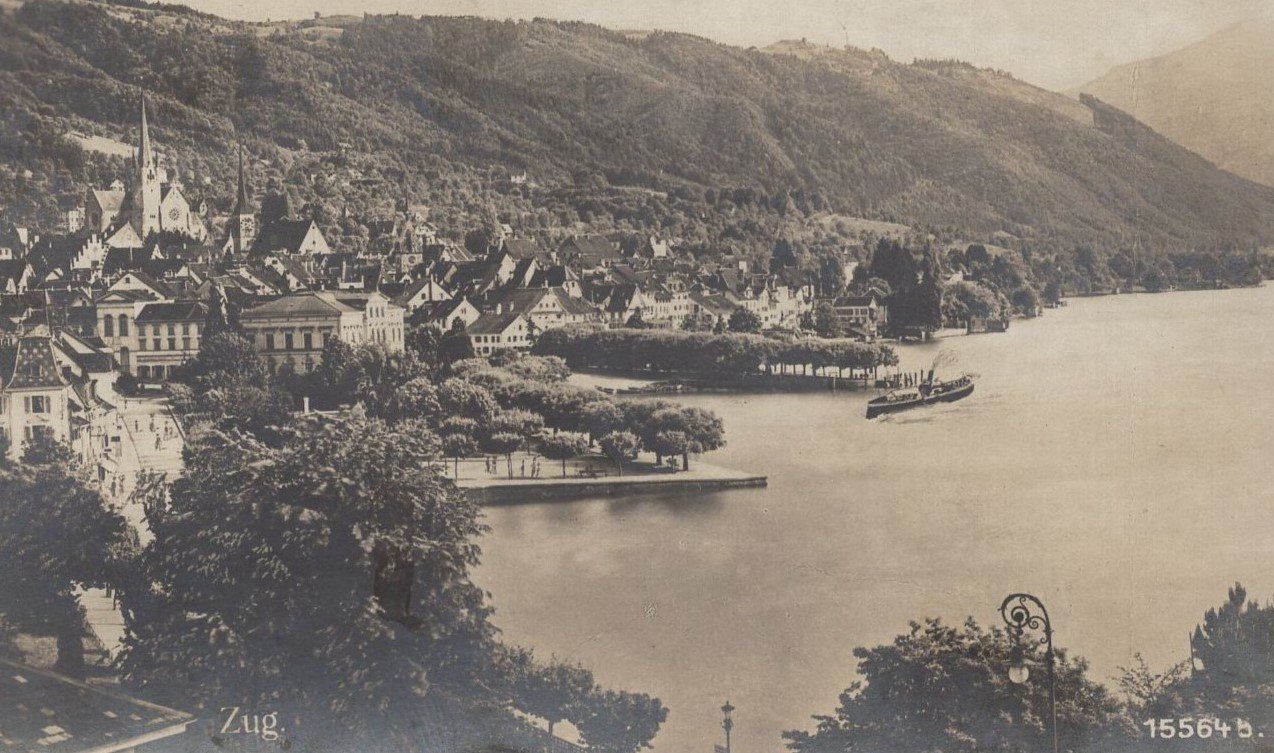 Ansichtskarten: Zug   Panorama  1919 – Gebraucht aus Aarau von kufi44 1