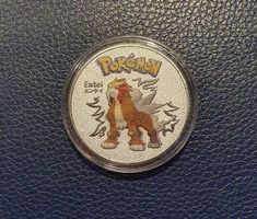Pokemon ✨ Entei ✨ (Silbermünze) Sammelmünze (NEU/OVP)
