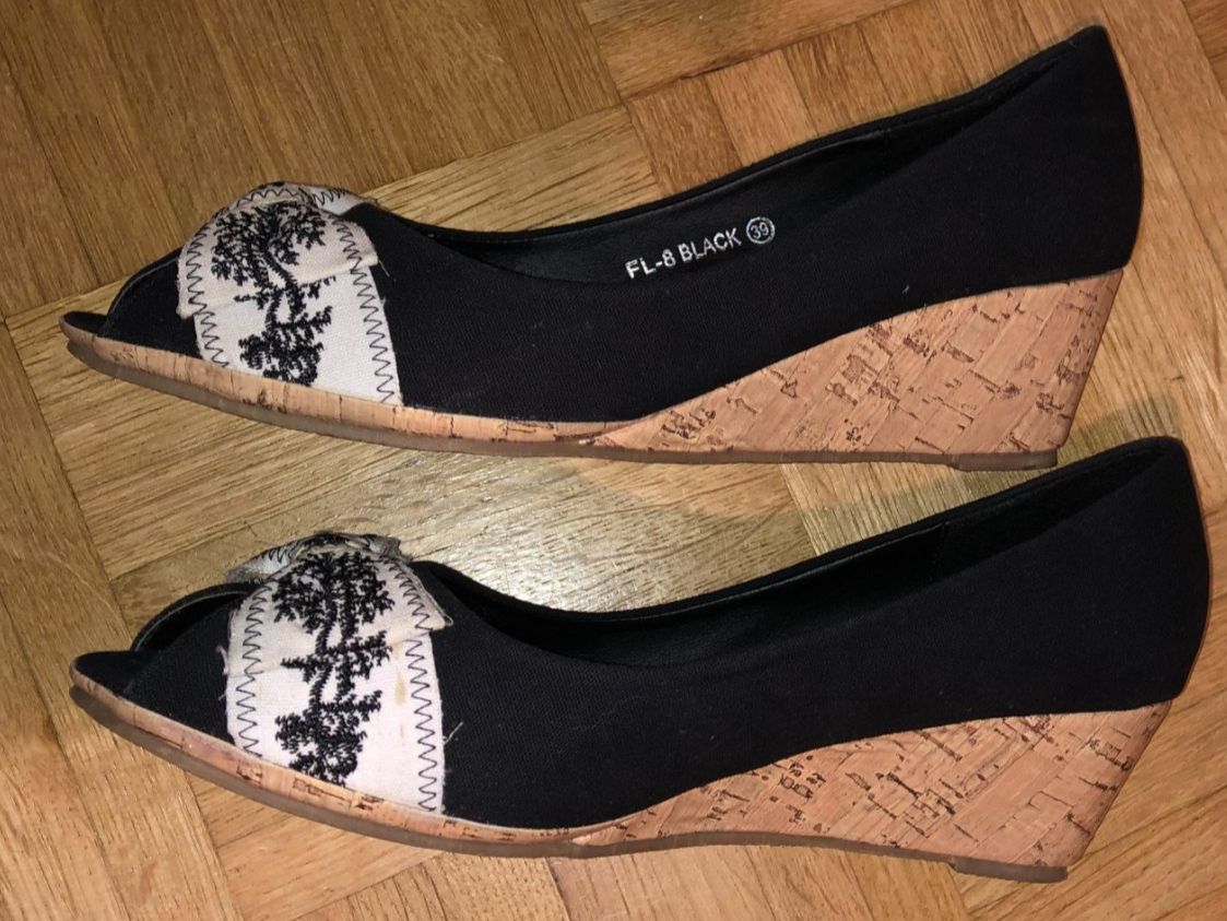 Damenschuhe: Balerin Pantoffeln Leder und cork – Gebraucht aus Zürich von dojoal64 1