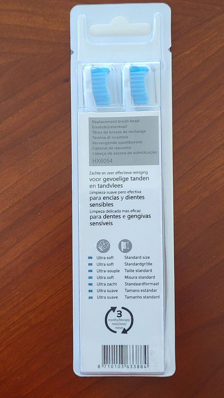 Philips Sonicare Cura dei denti: Philips Sonicare S Sensitive Ersatzbürsten 4 Stk OVP – Nuovo e nell'imballaggio originale da Schindellegi venduto da Peter8834 1