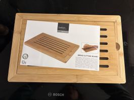 Excellent Houseware Brotschneidebrett Bambus neu