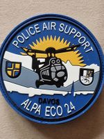 Polizei Abzeichen Badge WEF Davos 2024 Alpha eco 24 Klett
