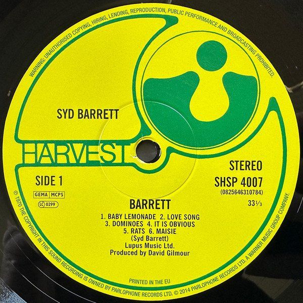 Schallplatten: Syd Barrett – Barrett – Neu und originalverpackt aus Brittnau von Zibu 2