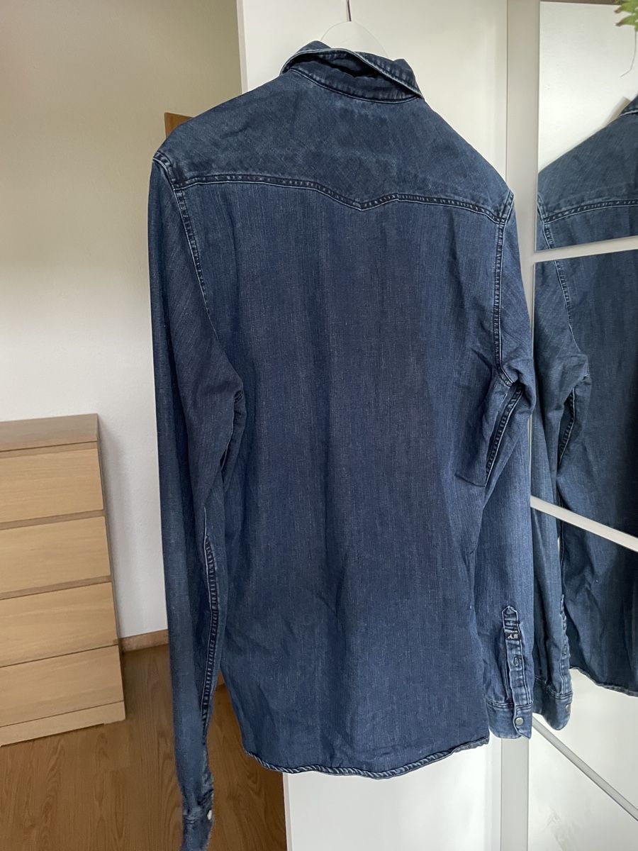 Maison Scotch Blusen: Scotch & Soda Jeanshemd Gr. M, dunkelblau – Gebraucht aus Münsingen von Secondhand89 1