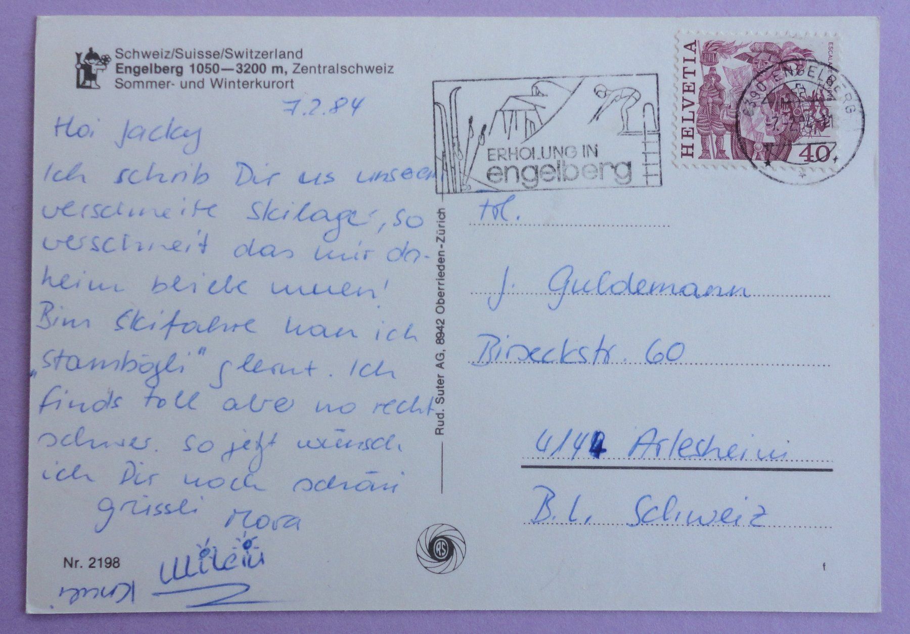 Ansichtskarten: Engelberg 1050-3200 m – Gebraucht aus Fétigny von Billy2miny 1