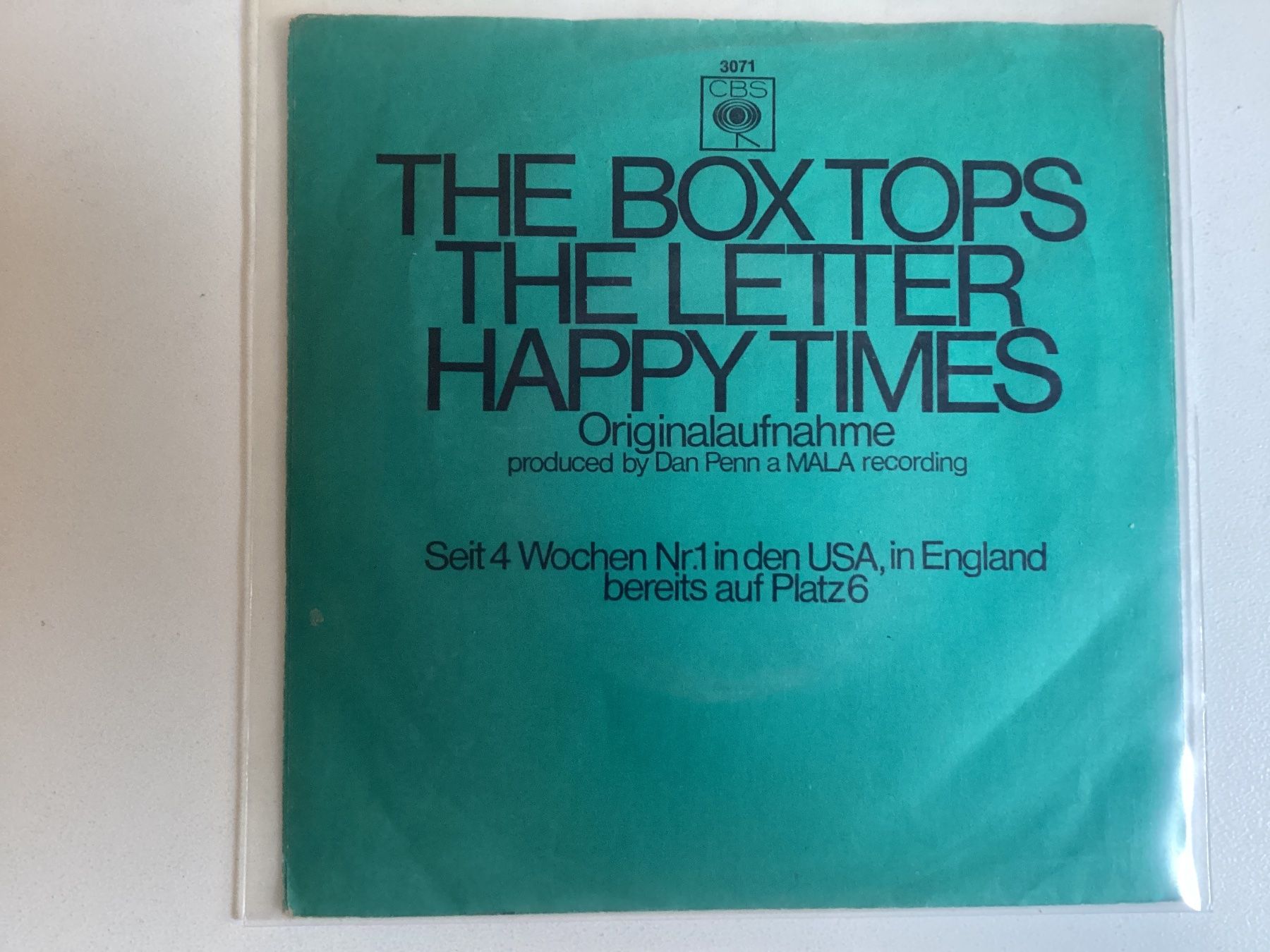 Vinyles: Box Tops Single - The Letter / Happy Times – D'occasion à Gutenswil par Hamzian