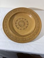 Handgeschnitzte Holzschale, Ø 30cm, Top Zustand für Deko