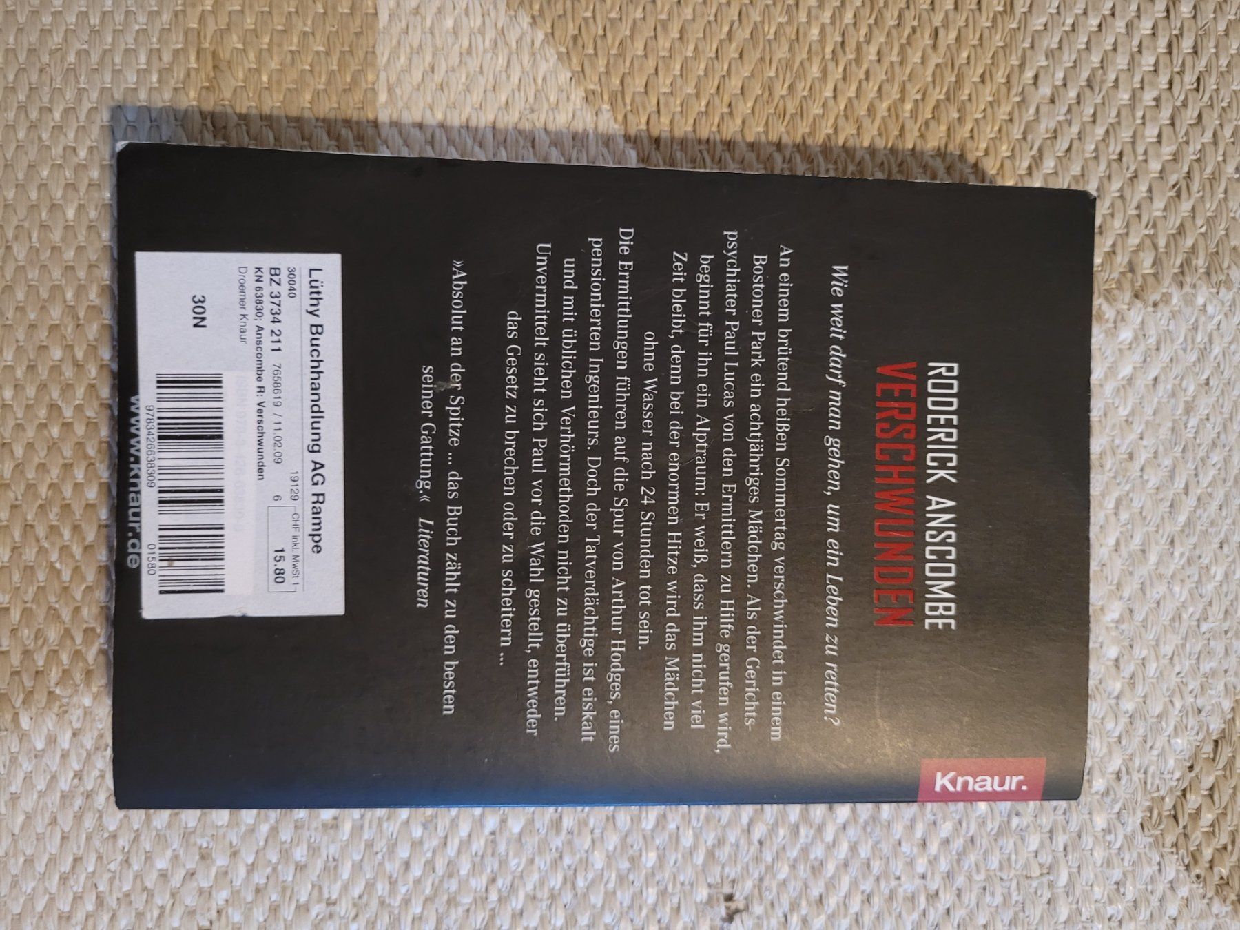 Livres: Verschwunden – D'occasion à Perlen par Safari_23 1
