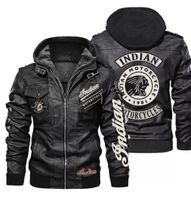 Indian Motorrad Leder Jacke Herren Grösse L