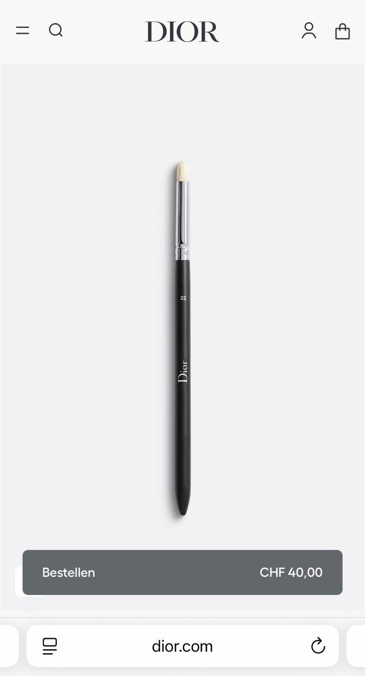 Dior Make-up: Christian Dior small eyeshadow Pinsel – Usato da Inwil venduto da 27sonnenschein