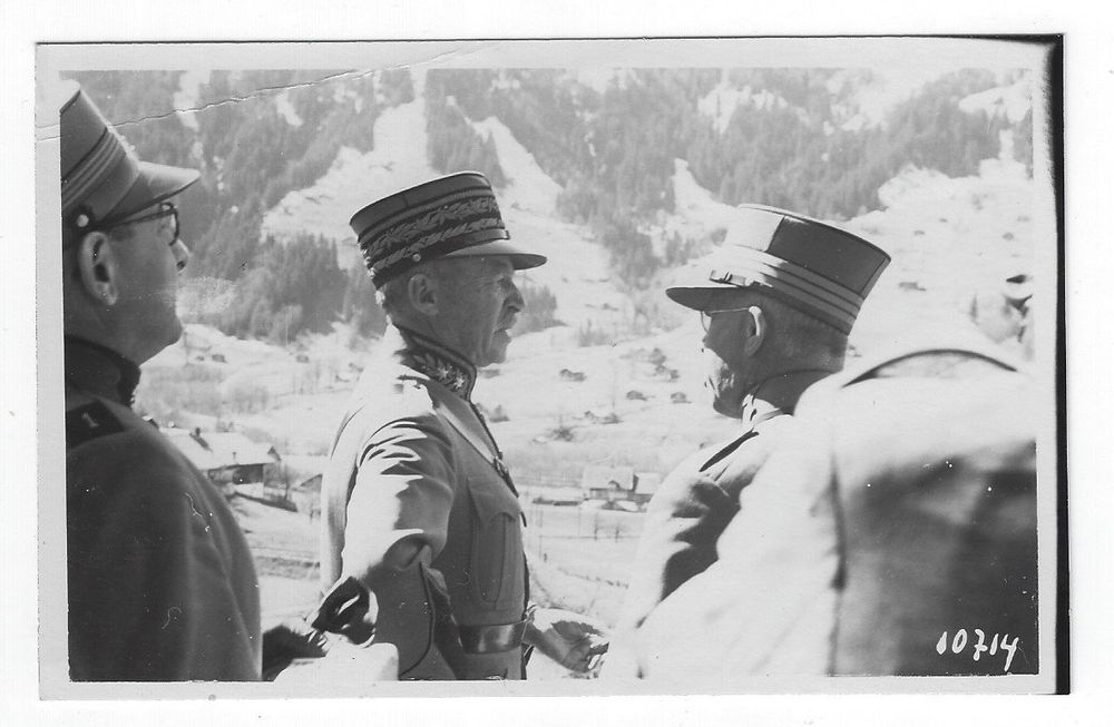 General Guisan Mit Offizieren Vermutl Interlaken 1943 Gebraucht In 