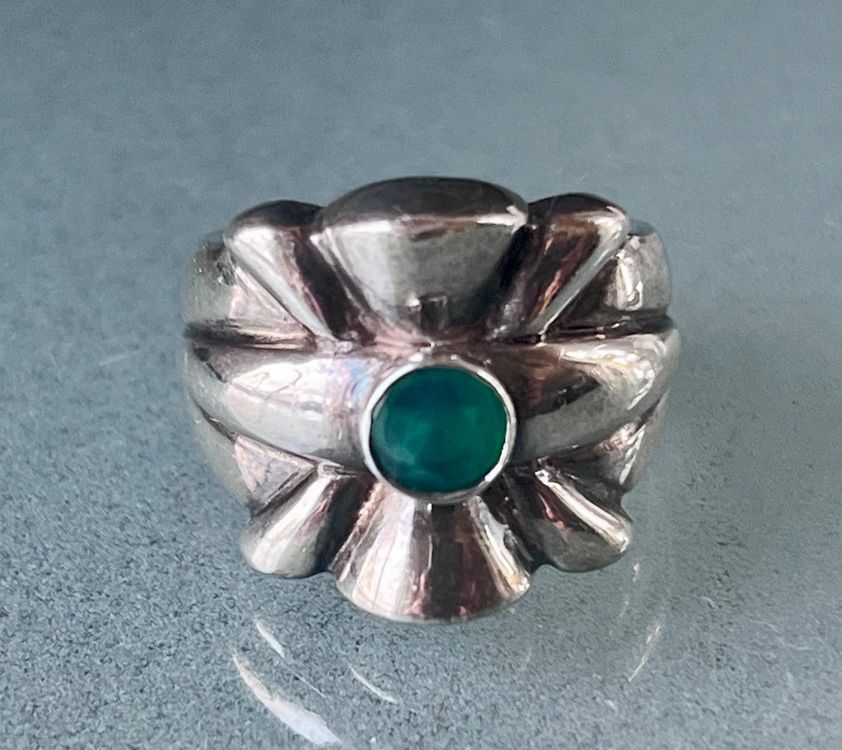 Geschichteter Silberring im Vintage-Stil main image 1