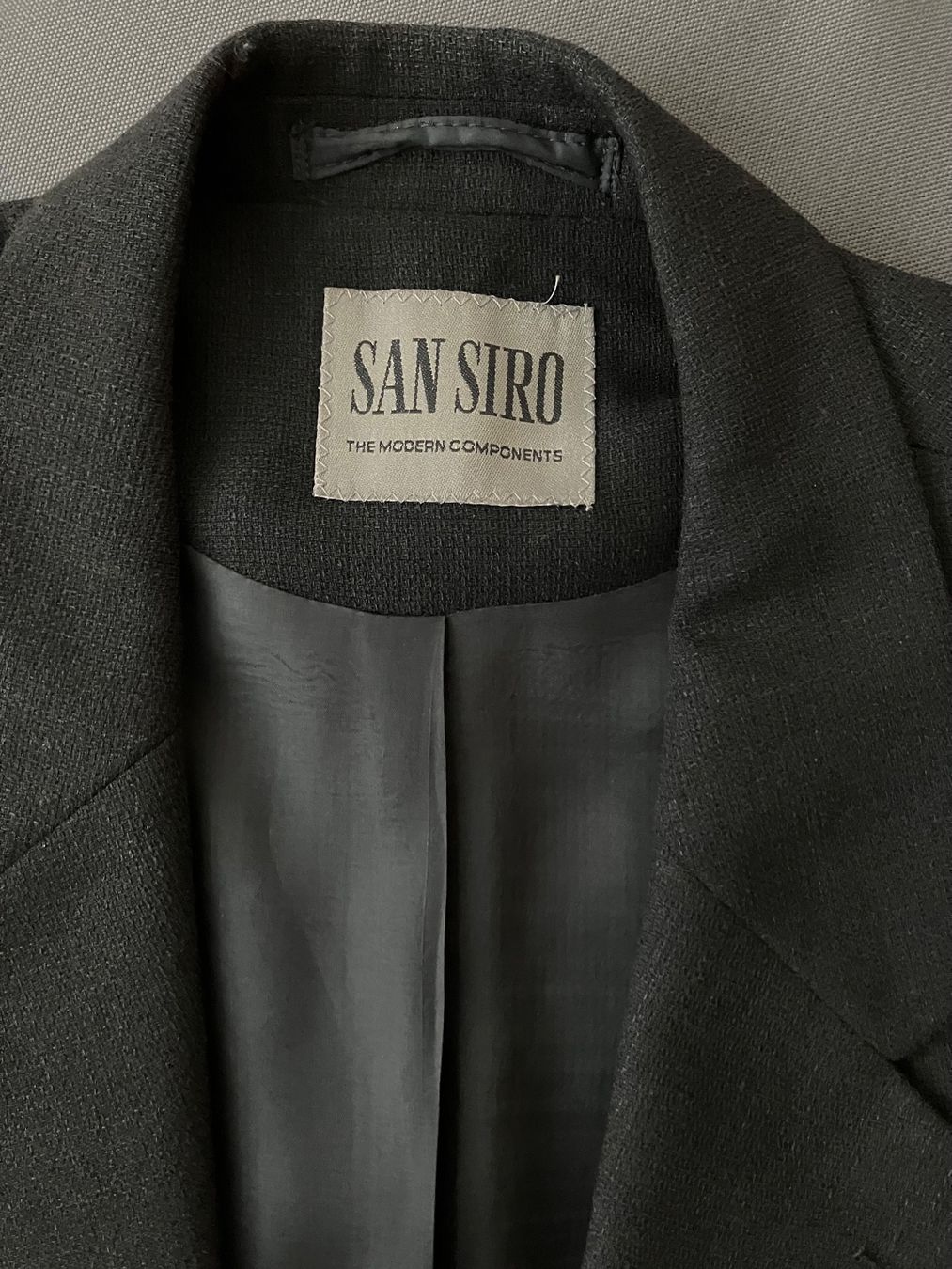 Giacche: Sakko v. San Siro, schwarz, Gr. 27, Leinengem. – Usato da Diepoldsau venduto da mabeapt 2