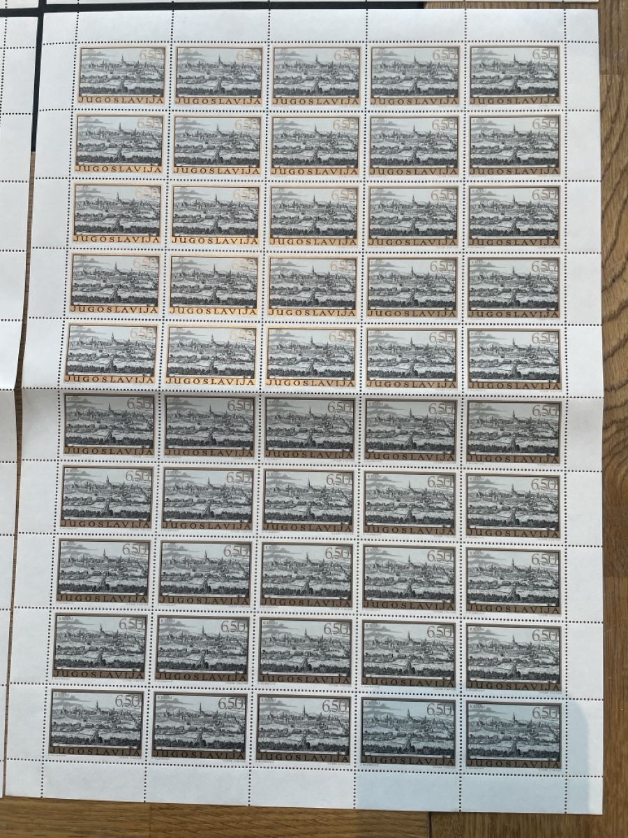 Alle Briefmarken: Bogensatz Jugoslawien Stätte Postfrisch  – Gebraucht aus Roggwil TG von Lph_m9nm 1