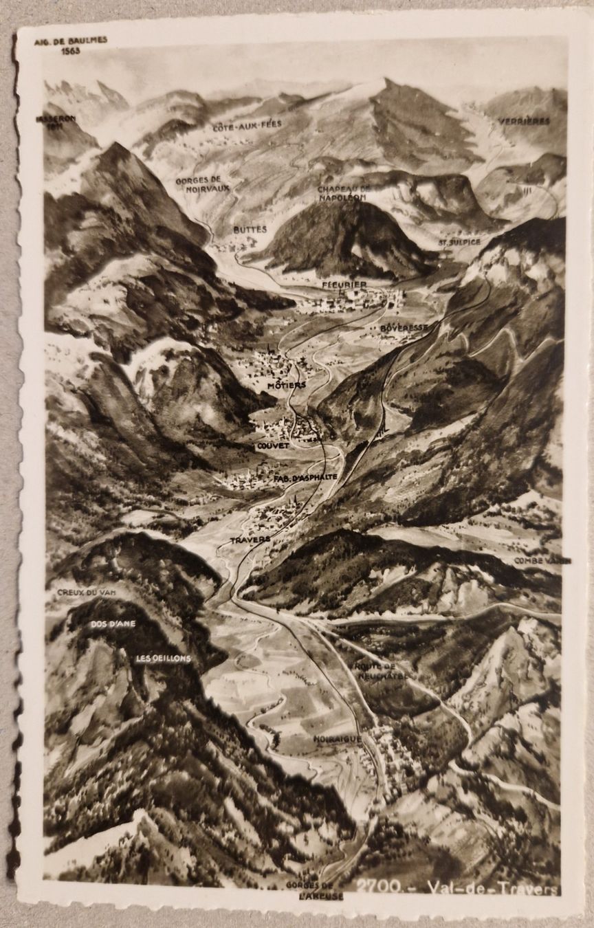 Cartoline postali: Panoramakarte Val-de-Travers – Nuovo (secondo la descrizione) da Melchnau venduto da Fishel