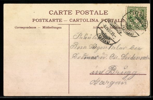 Cartoline postali: Bremgarten, Teilansicht mit Strassenpart – Usato da Berlin venduto da bartko-reher 1