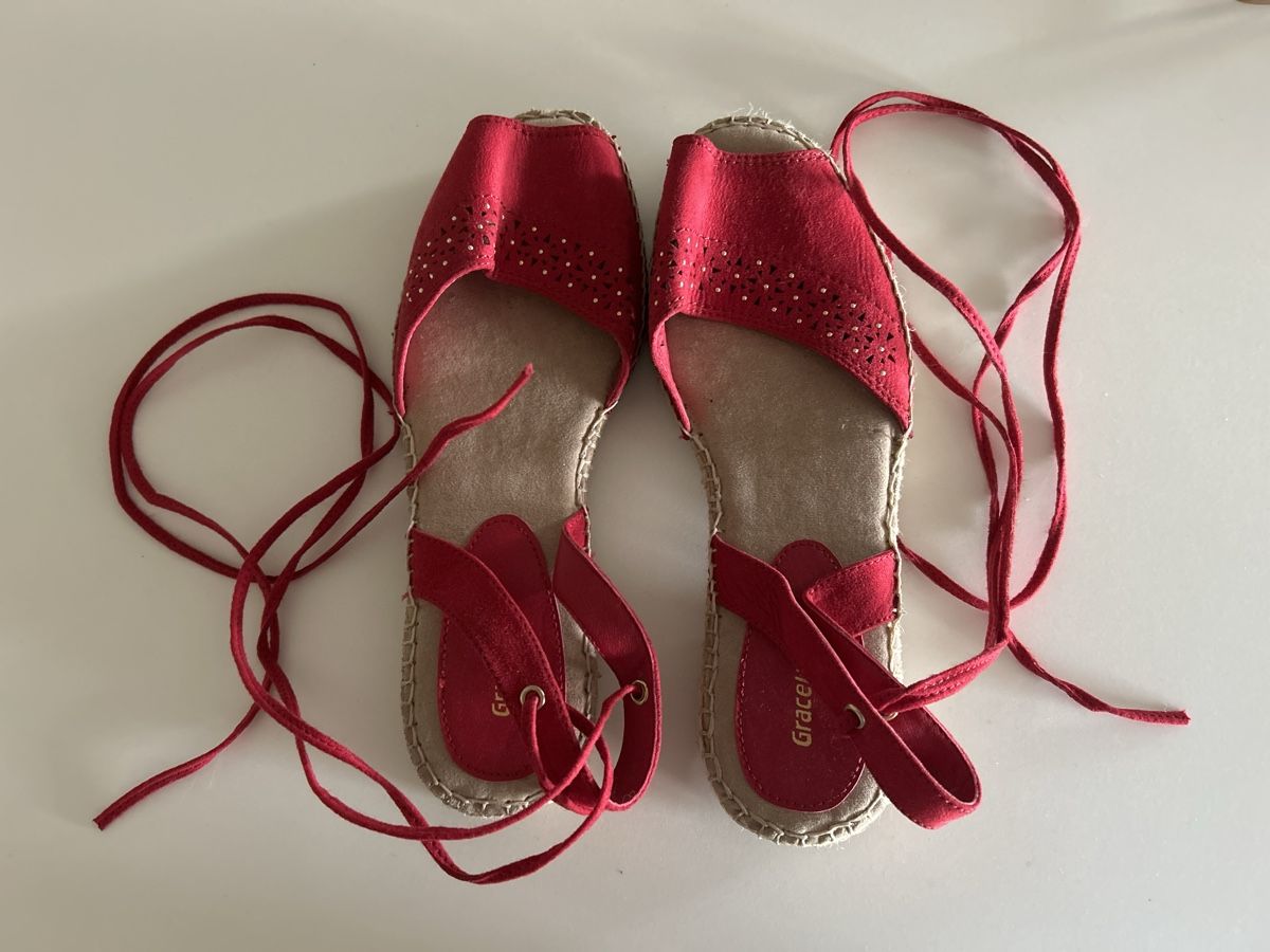 Graceland Damenschuhe: Neuer hübscher Espandrillo mit Bindebändern  – Neu (gemäss Beschreibung) aus Magden von ctw_mp7b
