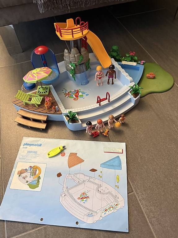 Playmobil Spielzeuge: Playmobil 4858 Freibad mit Rutsche – Gebraucht aus Langendorf von Mariposa61